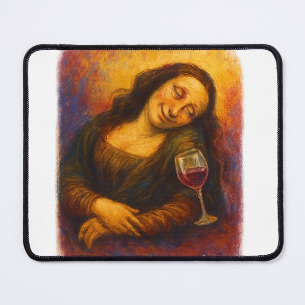 Item preview, Mona in Vino Veritas – The Wine-Loving Mona Lisa designed and sold by LOSCOLIS.
