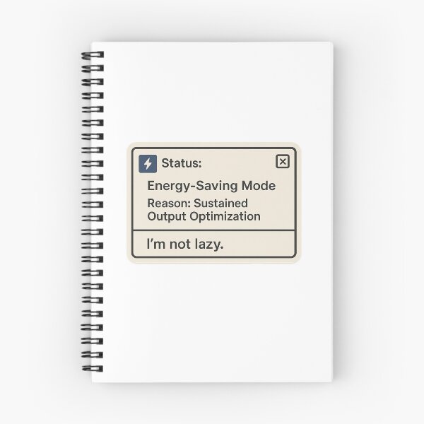 Item preview, Energy Saving Mode - Sarcastic Tech Status Notification designed and sold by Greemo03.
