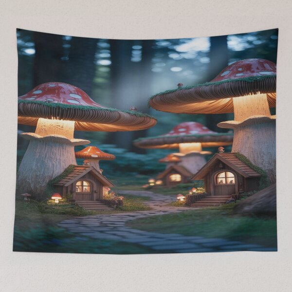 Item preview, Lifestyle Hub: Cozy Mushroom Houses in a Magical Forest designed and sold by M&M Lifestyle Hub.