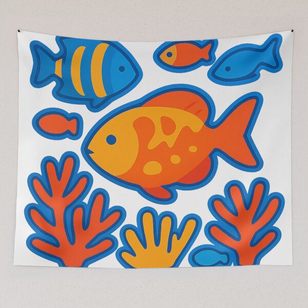 Item preview,  Underwater Carnival Madness designed and sold by Zofia Sosnecka.