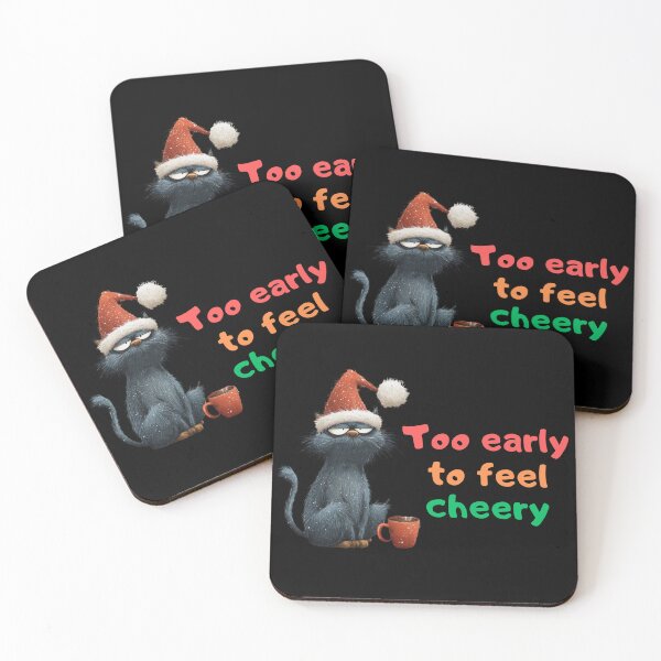 Item preview, Grumpy Christmas Cat - Funny Holiday Mood Design designed and sold by TherezaDesign.
