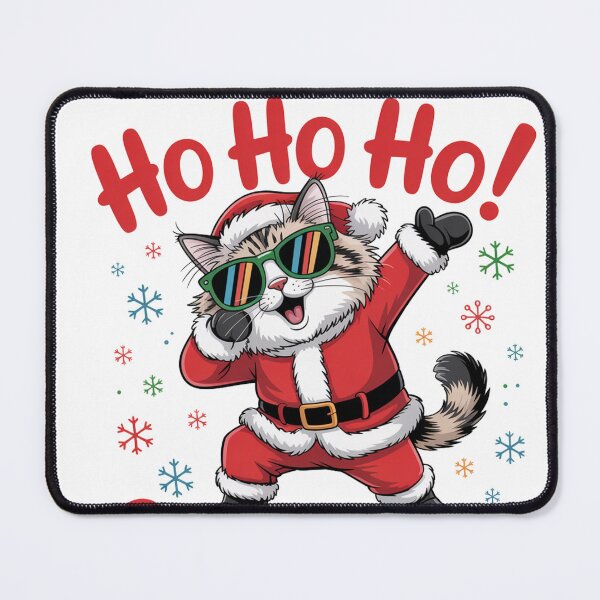 Item preview, Ragdoll cat merry ho ho ho Christmas santa rich designed and sold by kaka8888.