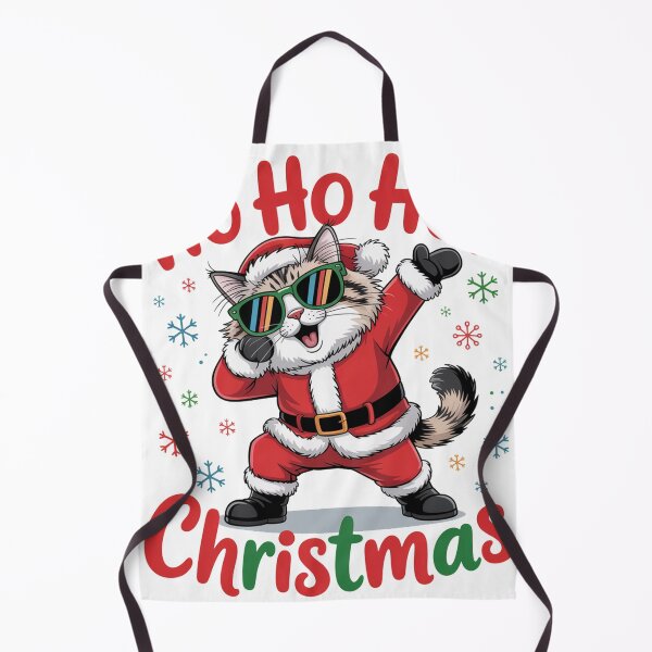 Item preview, Ragdoll cat merry ho ho ho Christmas santa rich designed and sold by kaka8888.