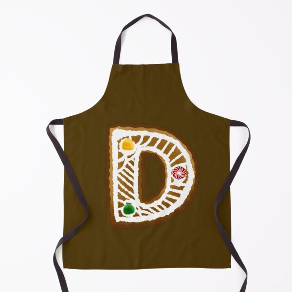 Item preview, D Monogram (Gingerbread) designed and sold by CharmedHeartArt.