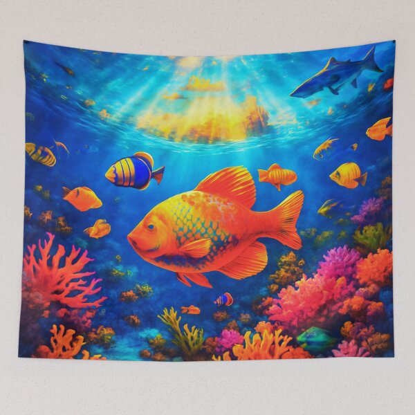 Item preview,  Underwater Carnival Madness designed and sold by Zofia Sosnecka.