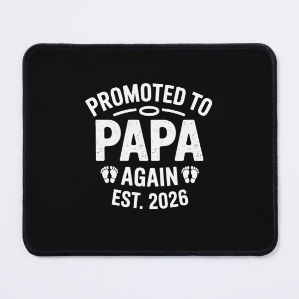 Item preview, Promoted To Papa Again Est 2026, New Baby Announcement, Baby Reveal Papa Upgrade designed and sold by Gogetgiggles.