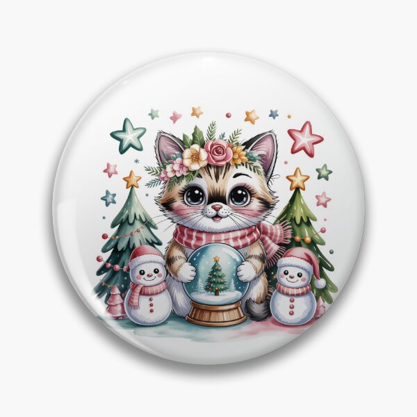 Item preview, Ragdoll cat merry Christmas snowman rich designed and sold by kaka8888.