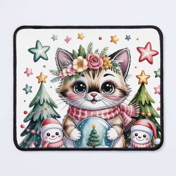 Item preview, Ragdoll cat merry Christmas snowman rich designed and sold by kaka8888.