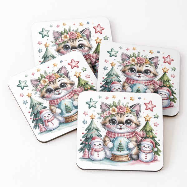 Item preview, Ragdoll cat merry Christmas snowman rich designed and sold by kaka8888.