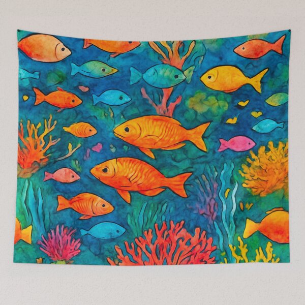 Item preview,  Underwater Carnival Madness designed and sold by Zofia Sosnecka.