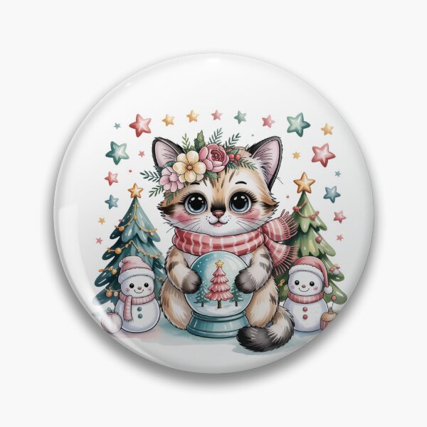 Item preview, Ragdoll cat merry Christmas snowman rich designed and sold by kaka8888.