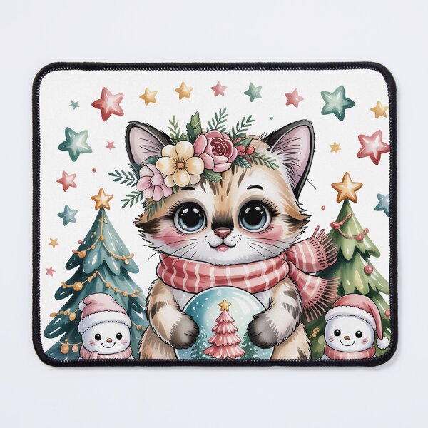 Item preview, Ragdoll cat merry Christmas snowman rich designed and sold by kaka8888.