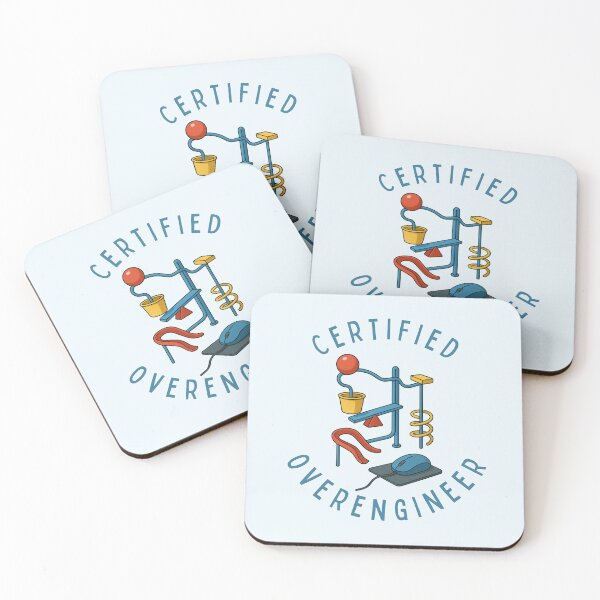 Item preview, Certified Over-Engineer Mousetrap Game Inspired Design designed and sold by shminoa.