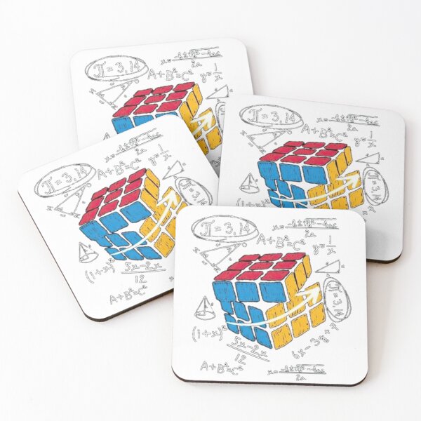 Item preview, Colorful Puzzle Cube Math Illustration designed and sold by TextAura™.