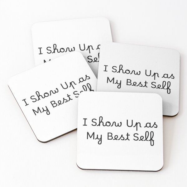 Item preview, I Show Up as My Best Self designed and sold by Ninjacatoff.
