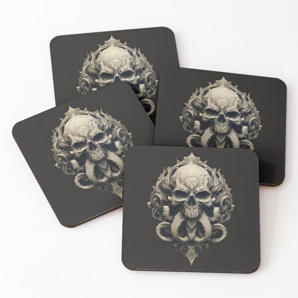 Item preview, Goth Art - Lovecraft Skull designed and sold by MrHide.