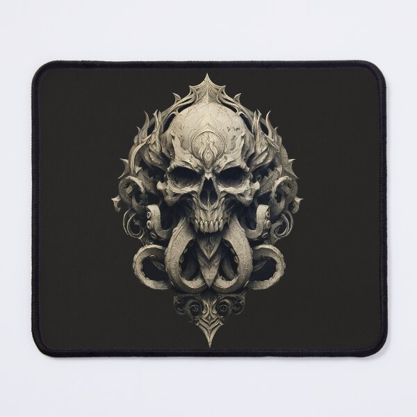 Item preview, Goth Art - Lovecraft Skull designed and sold by MrHide.