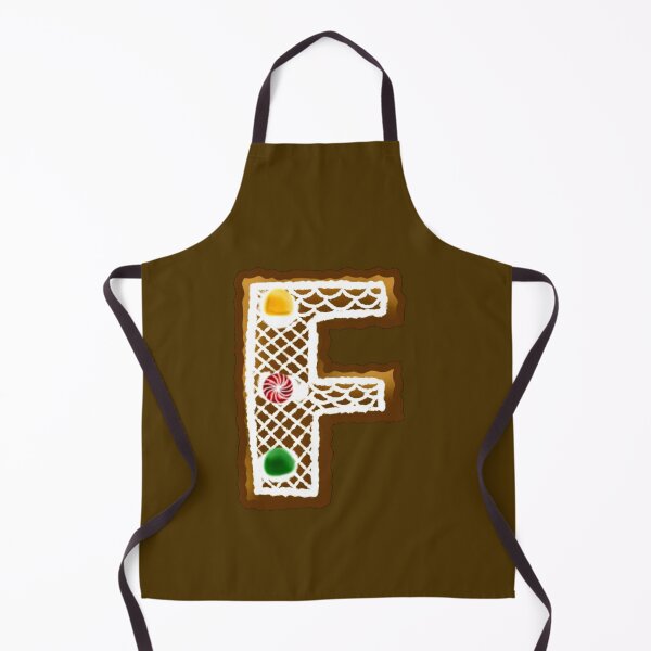 Item preview, F Monogram (Gingerbread) designed and sold by CharmedHeartArt.