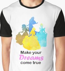 Make your Dreams come true Inspired Silhouette Graphic T-Shirt