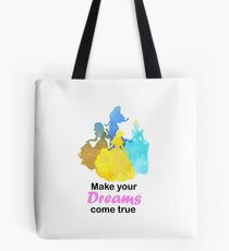 Make your Dreams come true Inspired Silhouette Tote Bag