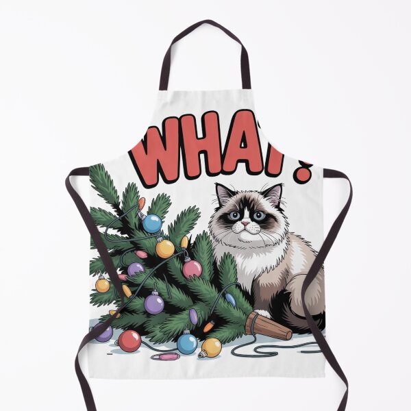 Item preview, Ragdoll cat merry Christmas snowman rich what? designed and sold by kaka8888.