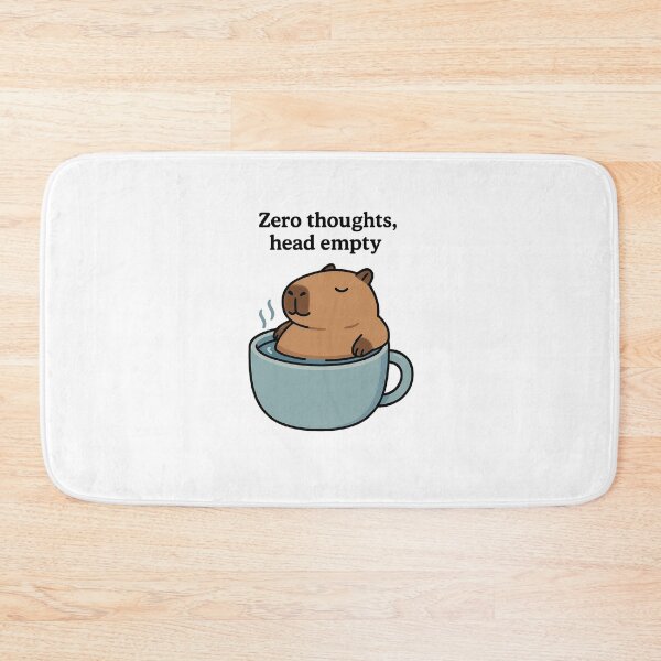 Item preview, Capybara Zero Thoughts Head Empty designed and sold by TwillTees.