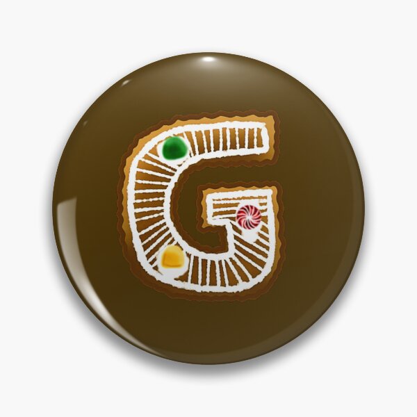 Item preview, G Monogram (Gingerbread) designed and sold by CharmedHeartArt.
