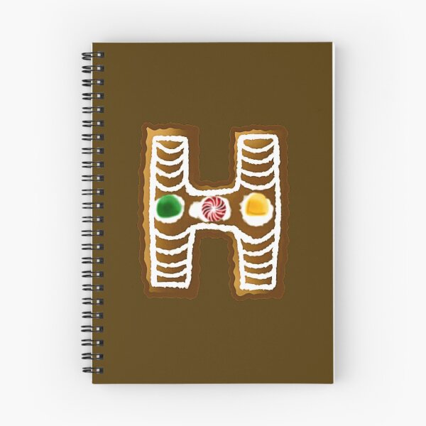 Item preview, H Monogram (Gingerbread) designed and sold by CharmedHeartArt.