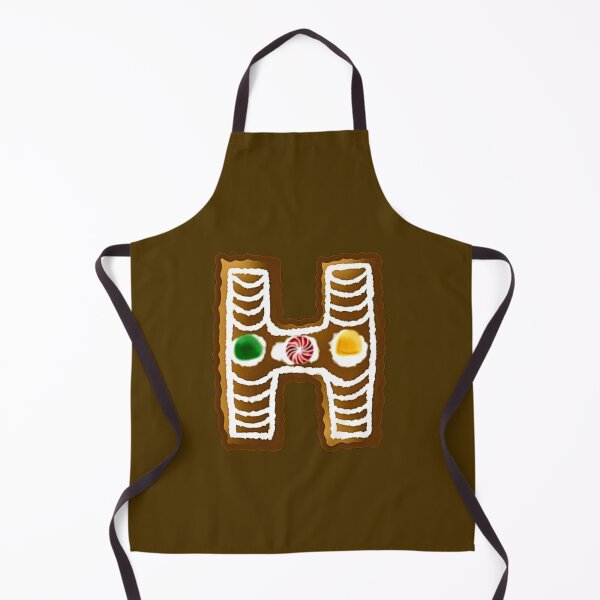 Item preview, H Monogram (Gingerbread) designed and sold by CharmedHeartArt.