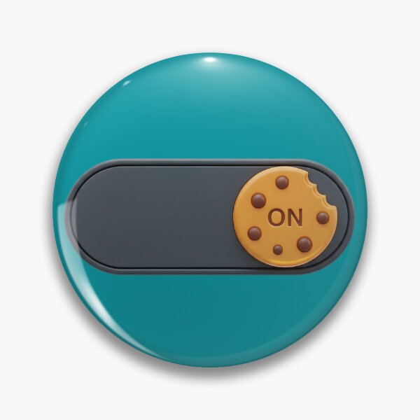 Item preview, A 3d rendering of a toggle switch featuring a cookie design designed and sold by NutmegsDesign.