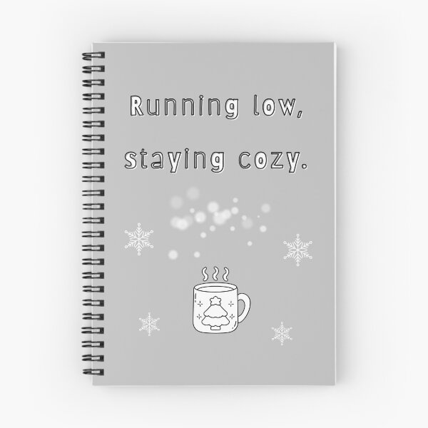 Item preview, Running Low, Staying Cozy — Pastel Winter Quote designed and sold by mintmono-studio.