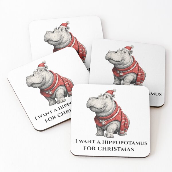 Item preview, I Want A Hippopotamus For Christmas  designed and sold by ambystomatees.