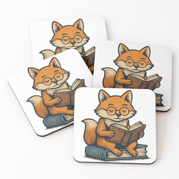 Item preview, Cute Reading Fox – Cozy Book Lover Illustration designed and sold by Papier Atelier Art.