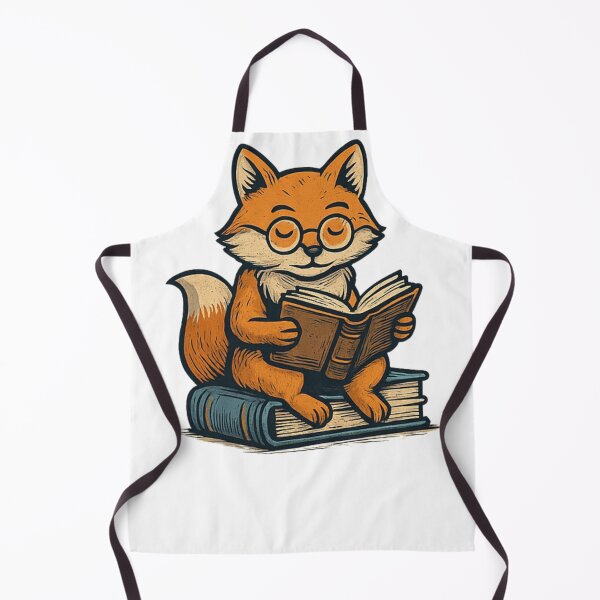 Item preview, Cute Reading Fox – Cozy Book Lover Illustration designed and sold by Papier Atelier Art.