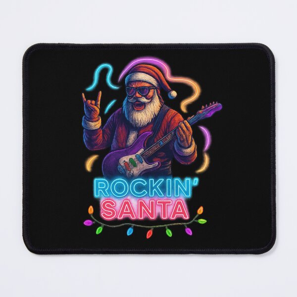 Item preview, Rockin’ Santa – Neon Holiday Jam designed and sold by KIBD.