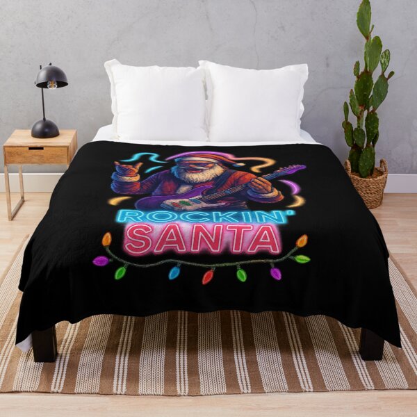 Item preview, Rockin’ Santa – Neon Holiday Jam designed and sold by KIBD.