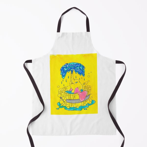 Item preview, Playful Baby Elephant Bubble Bath Art – Colourful Water Splash Illustration designed and sold by The-painted-sb.