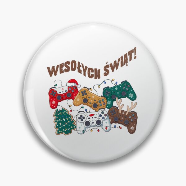 Item preview, Wesołych Świąt Gamer – Festive Game Controller Christmas Design in Polish designed and sold by besensible.