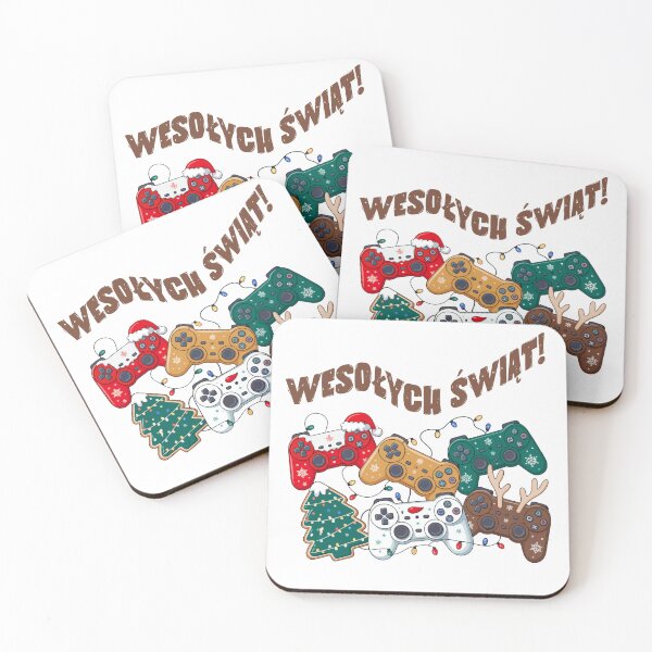 Item preview, Wesołych Świąt Gamer – Festive Game Controller Christmas Design in Polish designed and sold by besensible.