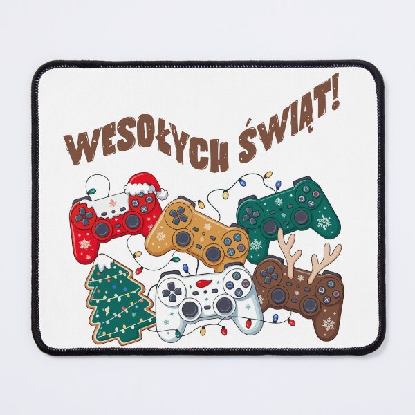Item preview, Wesołych Świąt Gamer – Festive Game Controller Christmas Design in Polish designed and sold by besensible.