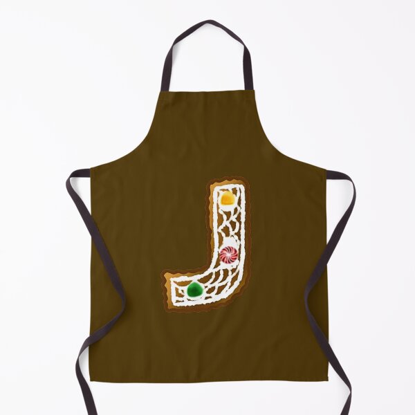 Item preview, J Monogram (Gingerbread) designed and sold by CharmedHeartArt.