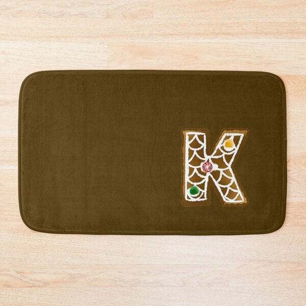 Item preview, K Monogram (Gingerbread) designed and sold by CharmedHeartArt.