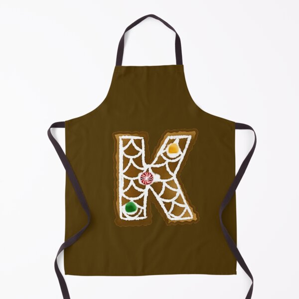 Item preview, K Monogram (Gingerbread) designed and sold by CharmedHeartArt.