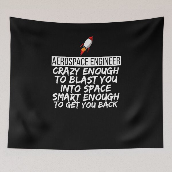 Item preview, Aerospace Engineer Crazy Smart Engineering Rocket Blast Tee designed and sold by LookTwice.