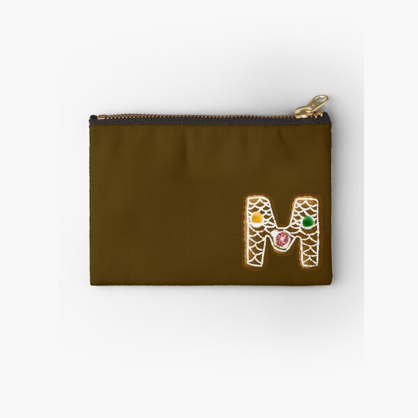 Item preview, M Monogram (Gingerbread) designed and sold by CharmedHeartArt.