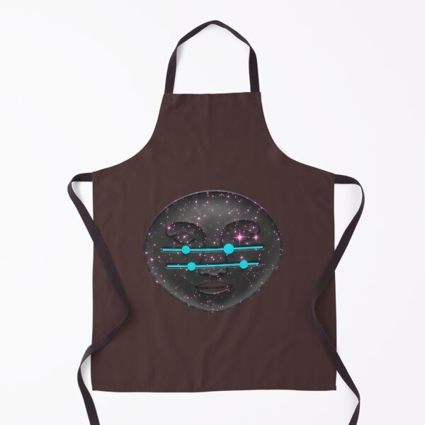 Item preview, A dark stylized face with glowing pink details and equalizer bars designed and sold by NutmegsDesign.