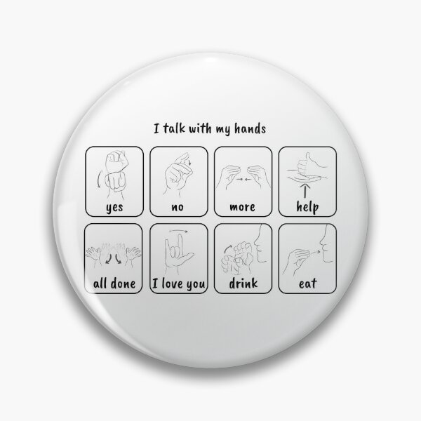 Item preview, I talk with my hands - Common ASL designed and sold by ShastaCrafts.