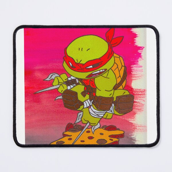Item preview, Red-Bandana Turtle Hero – Bold Chibi Warrior Art designed and sold by The-painted-sb.