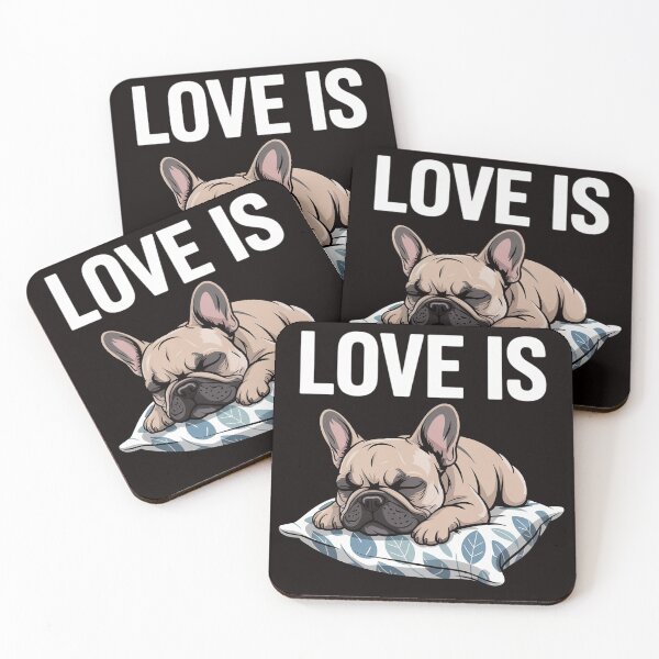 Item preview, Cute Love Is Frenchie Great French Bully Owners Gift Idea designed and sold by LapFemile.