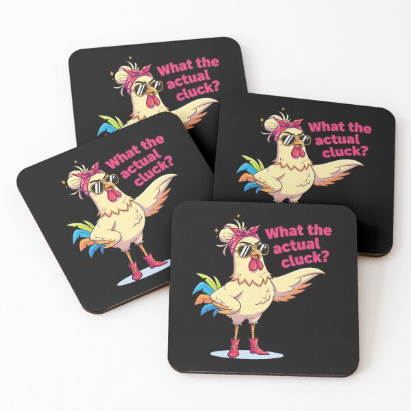 Item preview, What the Actual Cluck Funny Chicken Humor Design designed and sold by GiftedExplorer.
